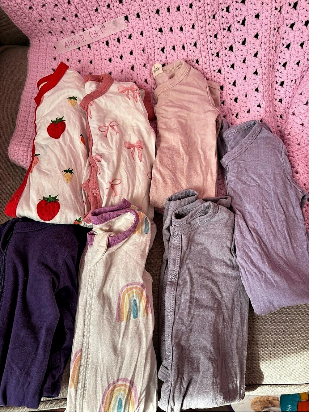 Kyte Baby Zippered Footie / Snap Romper Assorted Lot Baby Footie Lot